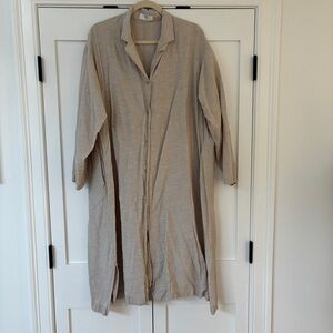 Uniqlo linen duster